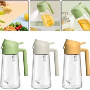 Alternative view of 2-in-1 Oil Sprayer Glass Bottle: Leak-Proof Olive Oil Dispenser for BBQ & Cooking