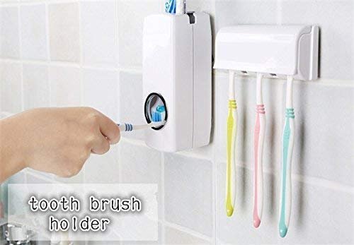 Toothbrush Holder and Toothpaste Dispenser Hands Free for Family Washroom| Toothbrush Holder | Bathroom Organizer - Image 3