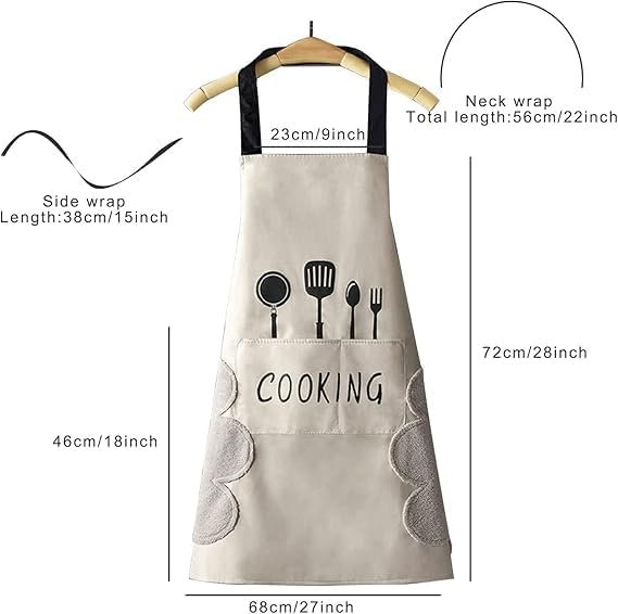 MILENZO Premium Oxford Cloth Kitchen Apron – Waterproof, Oilproof, Adjustable & Mickey Pattern - Image 4