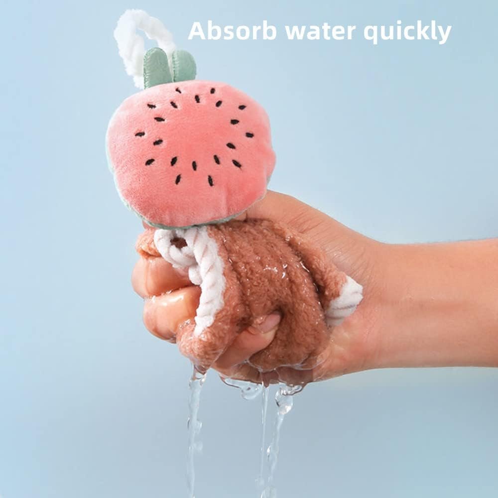 Hand Towel for Kitchen - Highly Absorbent Ultra Soft Thick Coral Fleece - Image 2