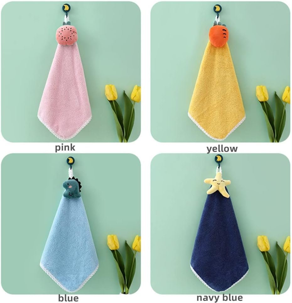 Hand Towel for Kitchen - Highly Absorbent Ultra Soft Thick Coral Fleece - Image 3