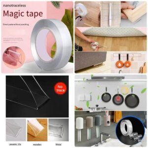 Alternative view of Nano Double Sided Tape Transparent Magical Tape Sticky Reusable Waterproof Adhesive Tape