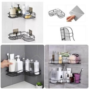 Alternative view of Stainless Steel  Bathroom Corner Shelf Organizer