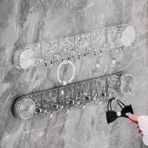 5 in 1 Hook Transparent Organizer for Bathroom, Kitchen & Office