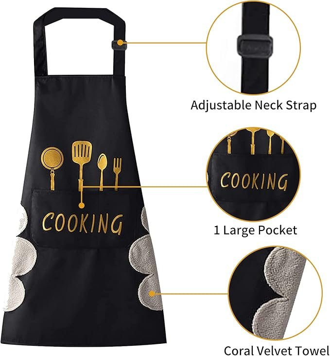 MILENZO Premium Oxford Cloth Kitchen Apron – Waterproof, Oilproof, Adjustable & Mickey Pattern - Image 3