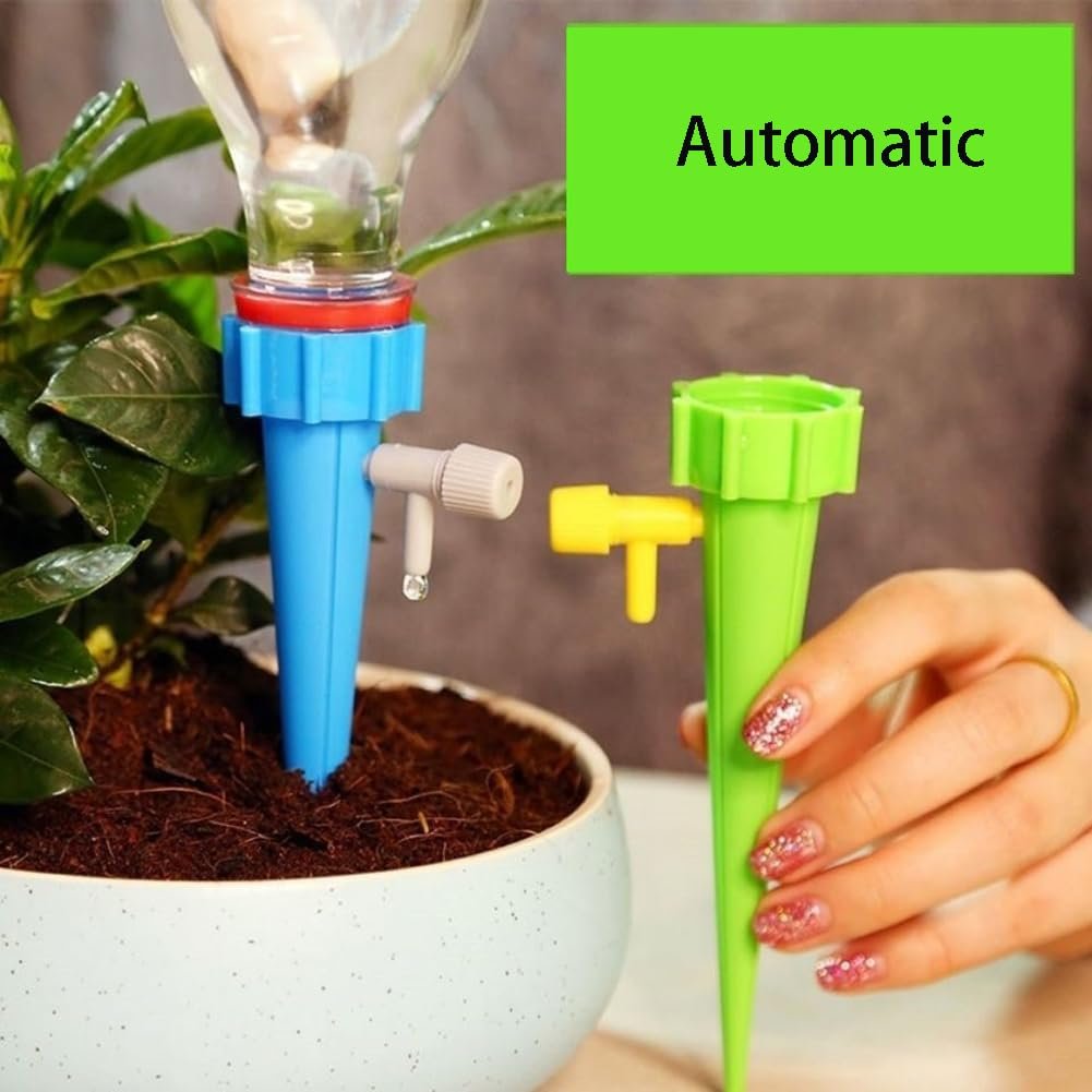 Automatic Plant Watering Kit - Adjustable Self-Watering Spikes for Indoor & Outdoor Pots