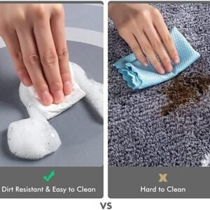 Alternative view of Shower Room Bath Mat,Two-Toned Floor Mat For Bathroom