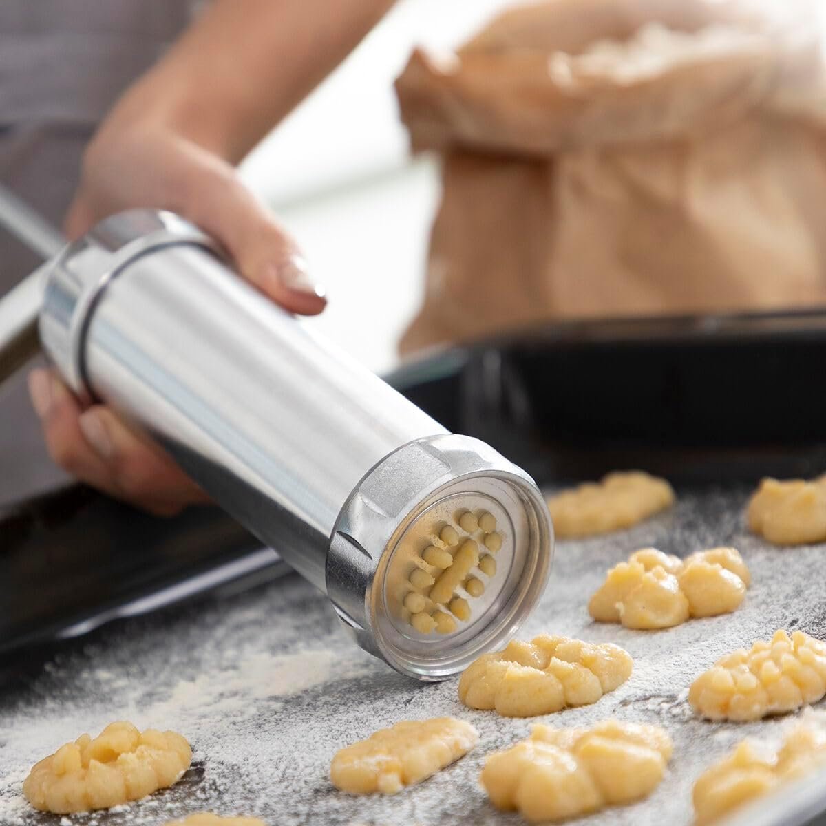 Stainless Steel Biscuit Press - Cookie & Pastry Maker - Image 3