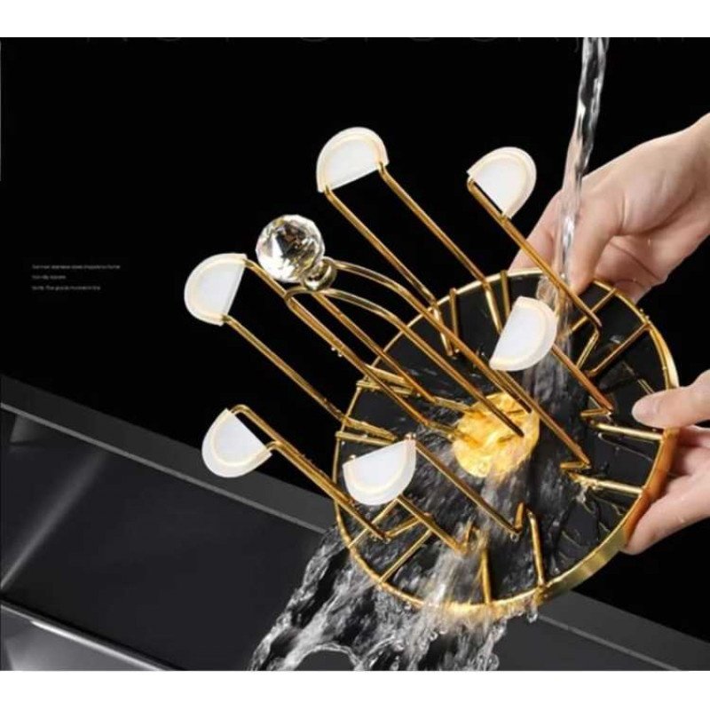 Glass SGlass Stand Rack Holder Stainless Steel , Stainless Steel Dining Table Glass holder tand Rack Holder Stainless Steel , Stainless Steel Dining Table Glass holder - Image 3