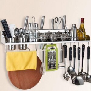 Alternative view of Wall Hanging Aluminium Kitchen Rack / Wall Mounted Kitchen Rack Aluminum Kitchen Rack of Wall Shelf