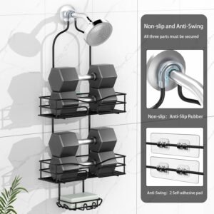 Alternative view of 3 Layer Multi-purpose Shower Rack