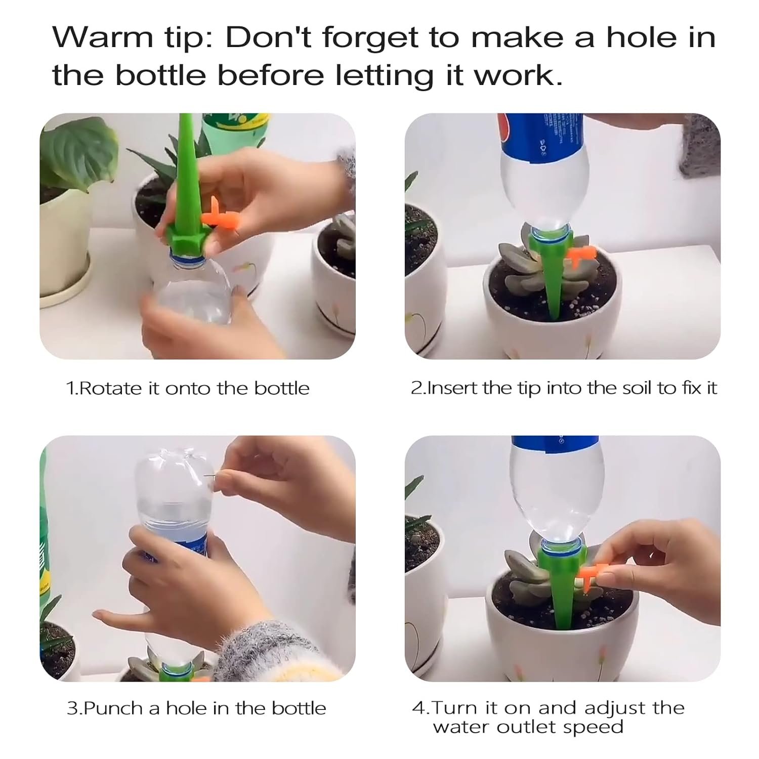 Automatic Plant Watering Kit - Adjustable Self-Watering Spikes for Indoor & Outdoor Pots - Image 2
