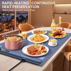 Alternative view of Rollable Silicone Food Warming Mat - Fast Heating & Space-Saving Electric Tray