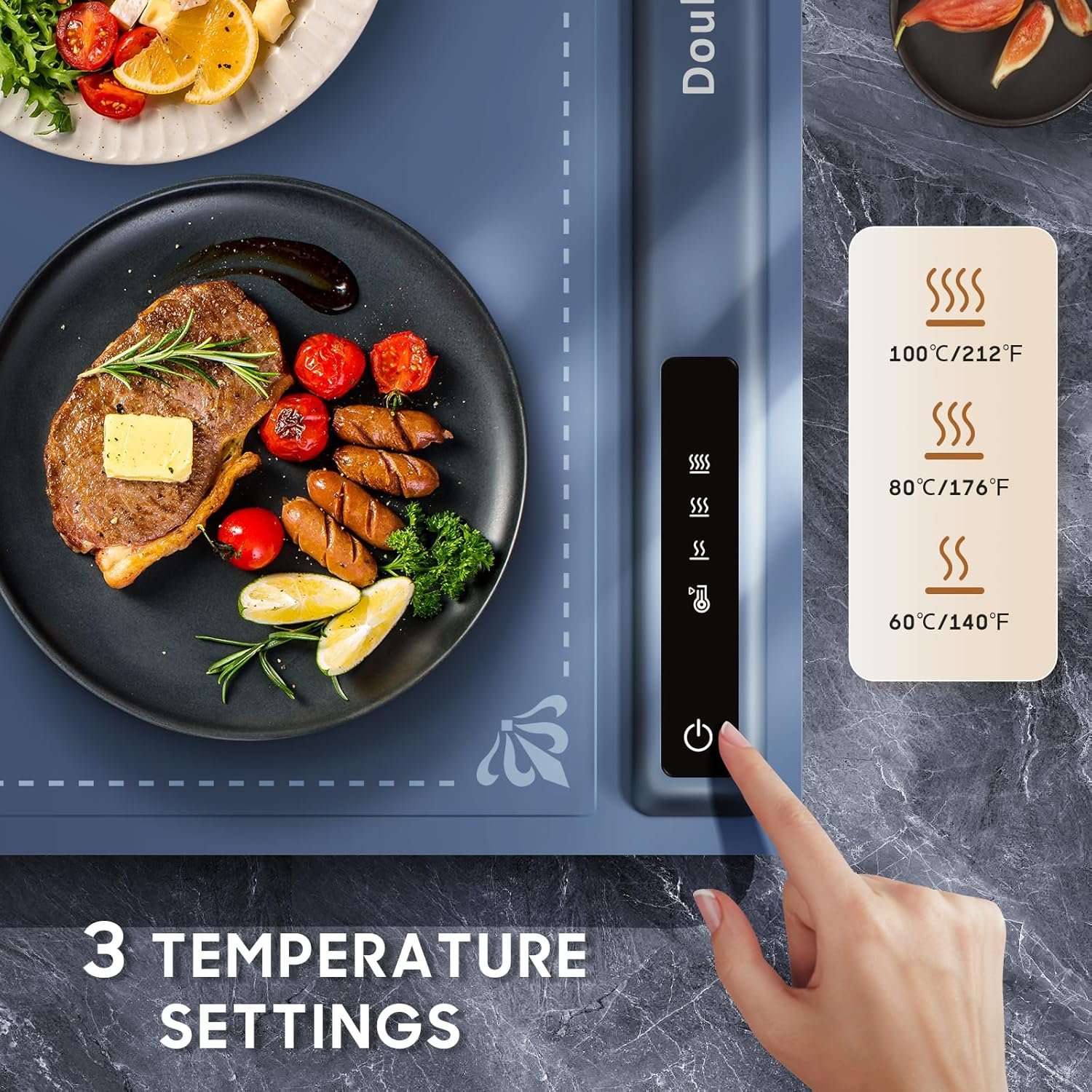 Rollable Silicone Food Warming Mat - Fast Heating & Space-Saving Electric Tray - Image 4