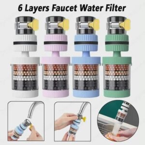 6-Layer Activated Carbon Faucet Water Filter