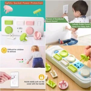 Kids Electric Socket Safety Covers: Token-Lock Outlet Protection