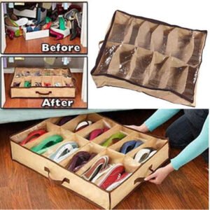 12 Pairs Shoes Storage Organizer Holder